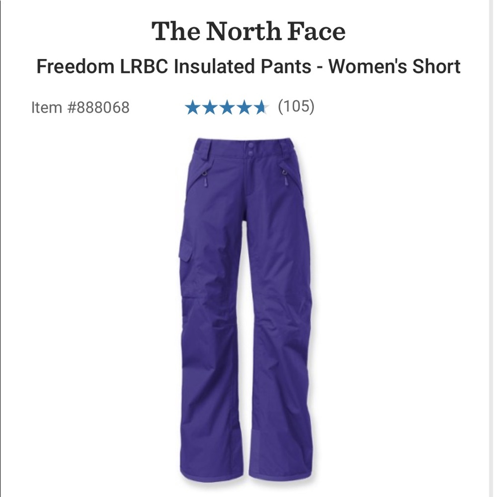 North face snow pants